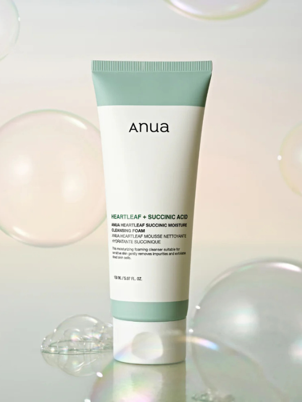 Anua Heartleaf Succinic Moisture Cleansing Foam 150ml Anua
