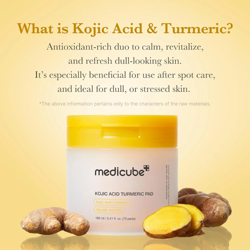 medicube Kojic Acid Turmeric Toner Pad 160ml / 70pads