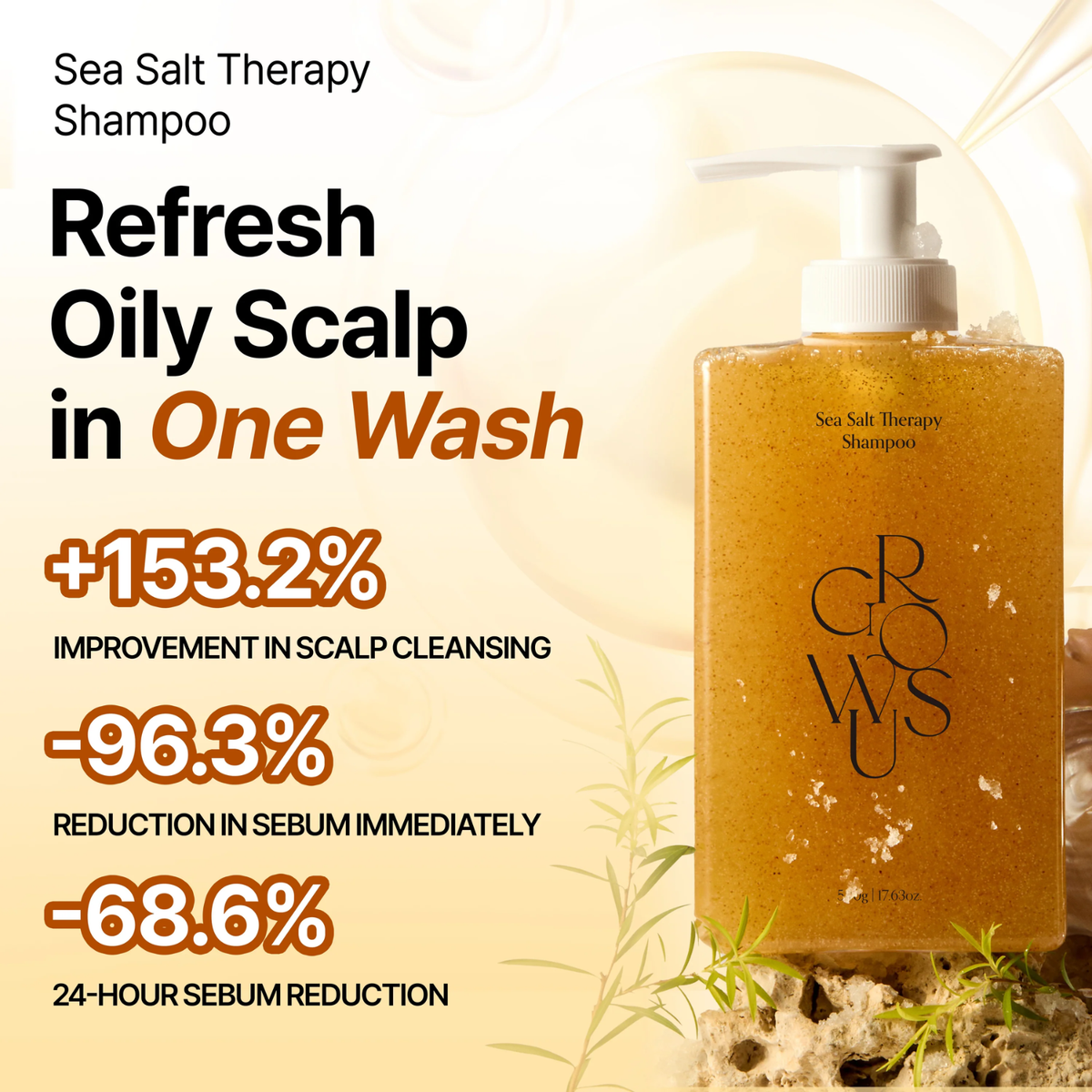 GROWUS Sea Salt Therapy Shampoo 500ml
