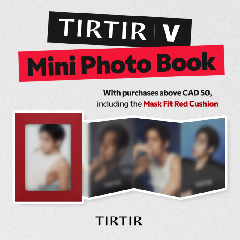 BTS V Photobook + TIRTIR Matcha Toner + TIRTIR Red Cushion Tirtir