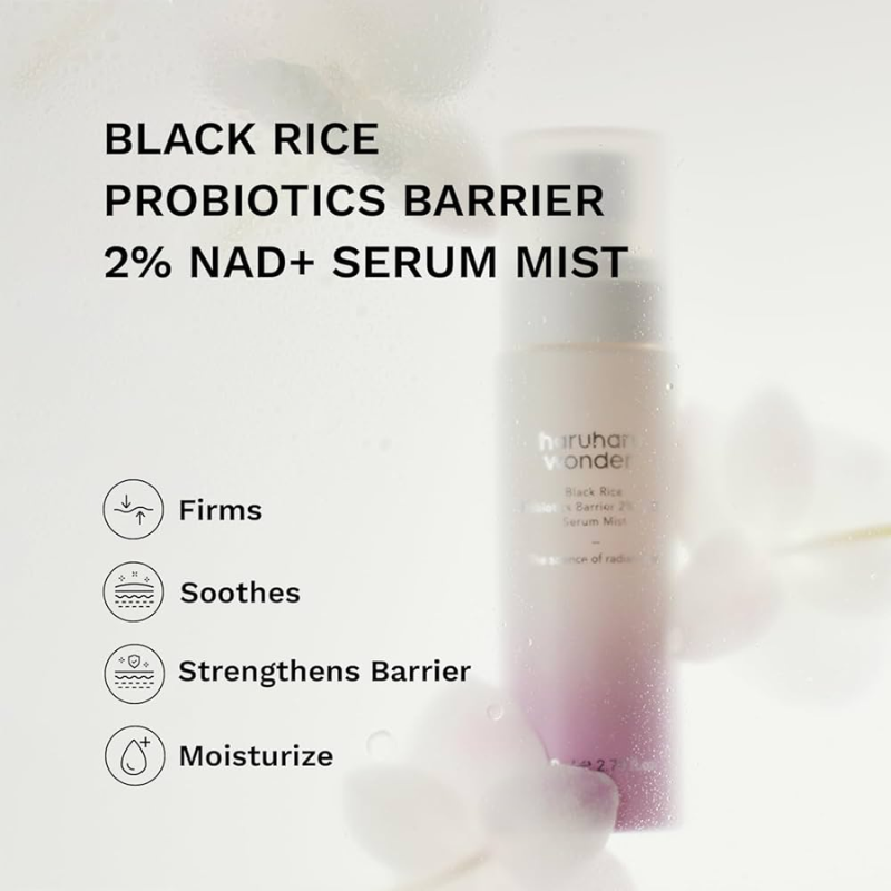 haruharu wonder Black Rice Probiotics Barrier 2% NAD + Serum Mist 80ml