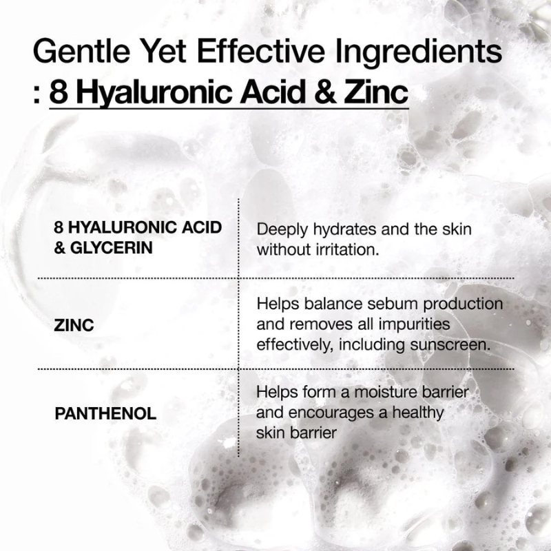 Anua 8 Hyaluronic Acid Hydrating Gentle Foaming Cleanser 150ml