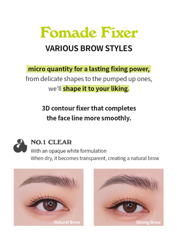 unleashia Shaper Pomade Eyebrow Fixer 8g - No.1 Clear