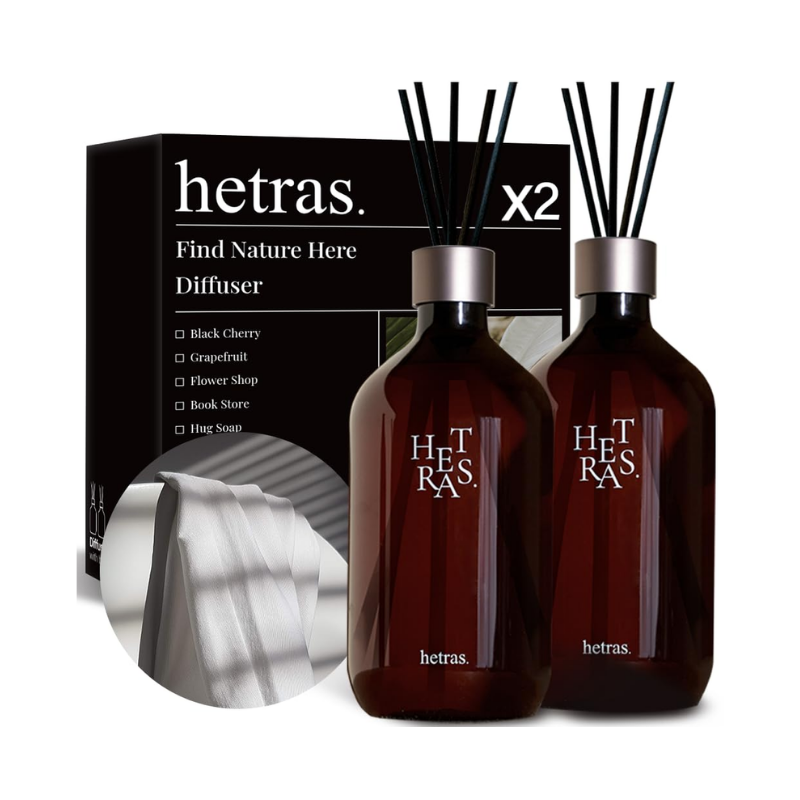 Free hetras Premium Diffuser 500ml x 2 hetras