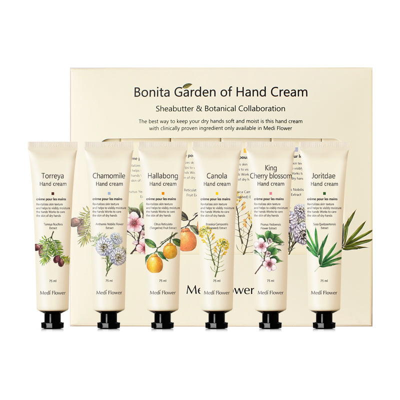 Medi Flower Bonita Garden Hand Cream Set 75g*6 Medi Flower