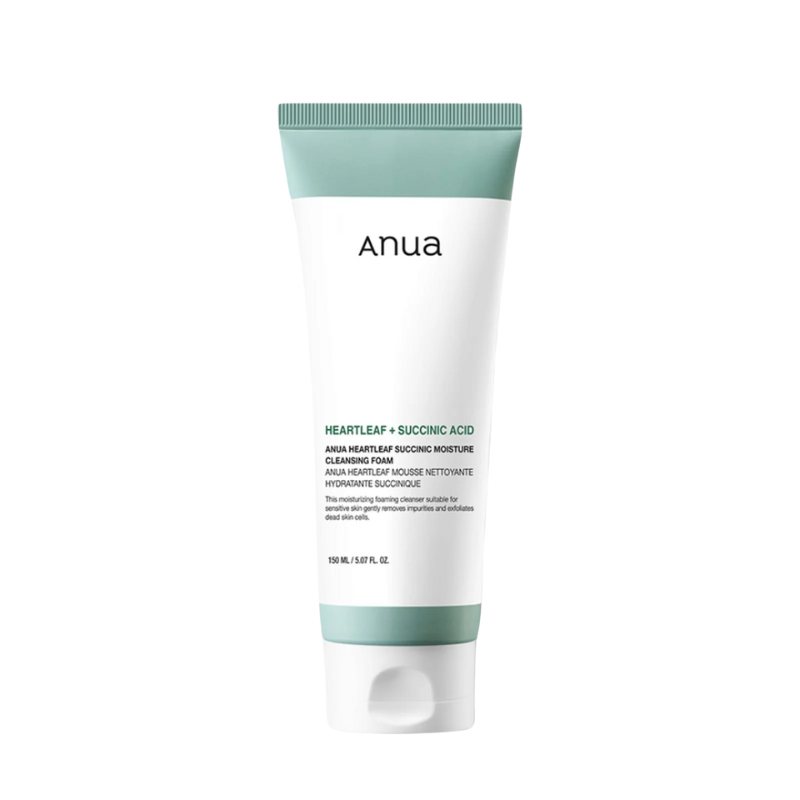 Anua Heartleaf Succinic Moisture Cleansing Foam 150ml Anua