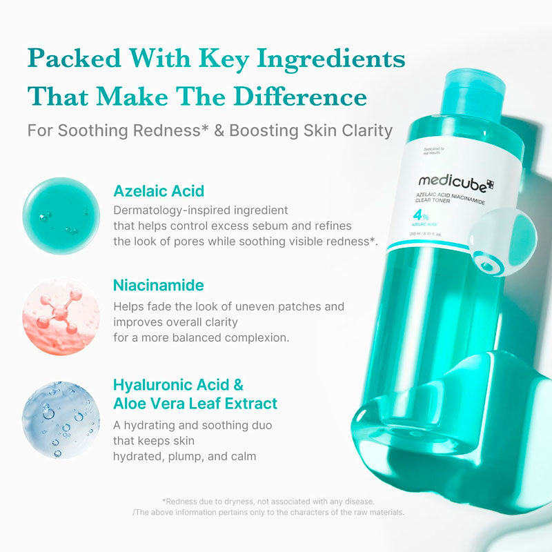 medicube Azelaic Acid Niacinamide Clear Toner 250ml