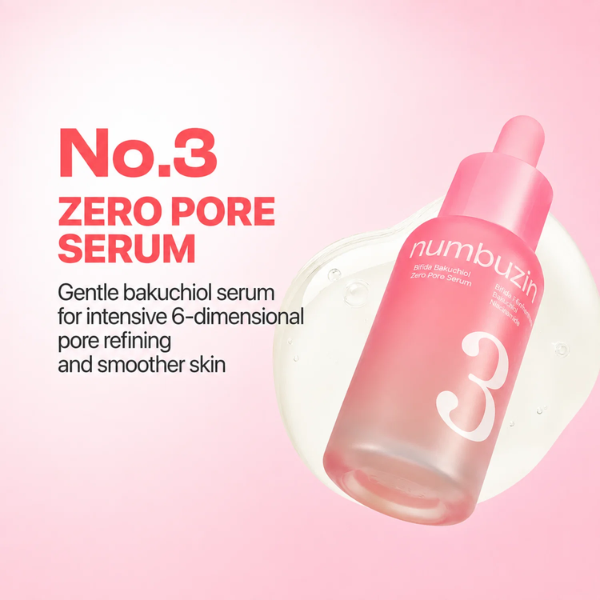 Numbuzin No.3 Bifida Bakuchiol Zero Pore Serum 30ml