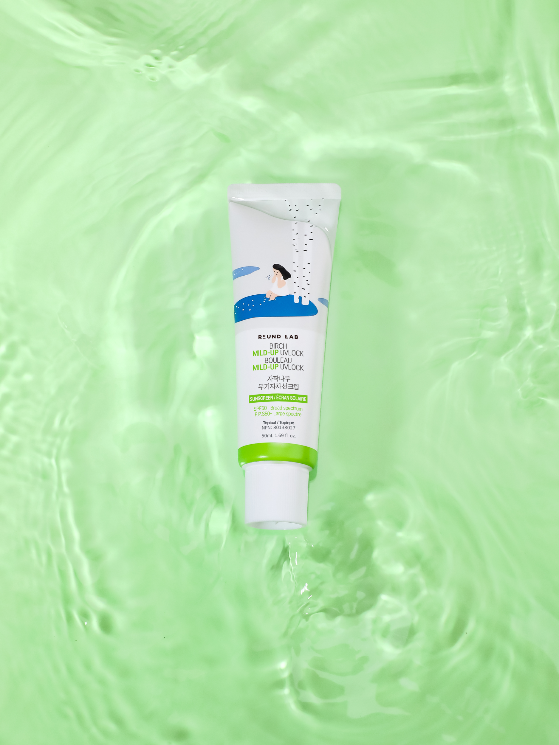 Round Lab Birch Mild-Up UVLOCK Sunscreen SPF50+50ml Round Lab