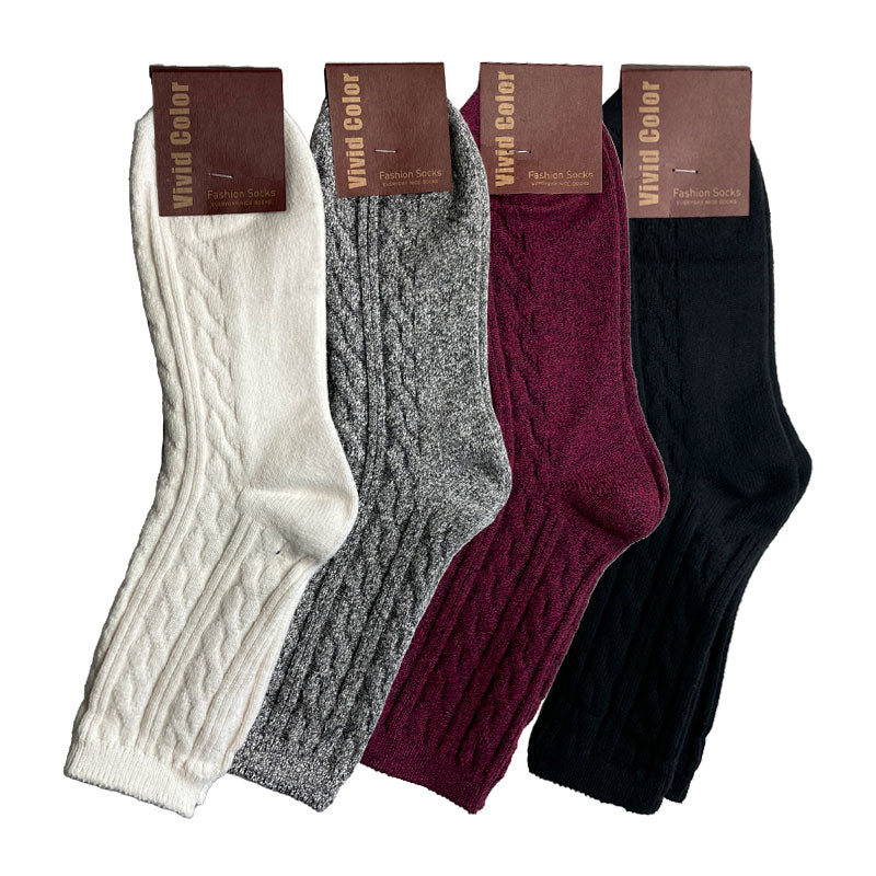 Twisted Fashion Warm Quarter Socks pinknblossom