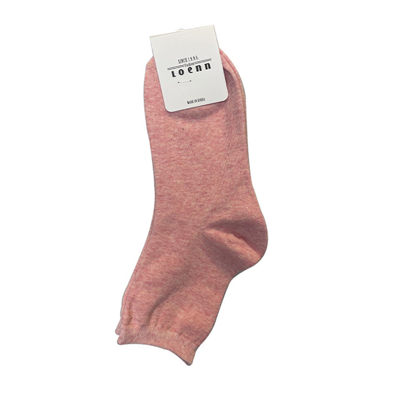 A00 Basic Quarter Socks pinknblossom