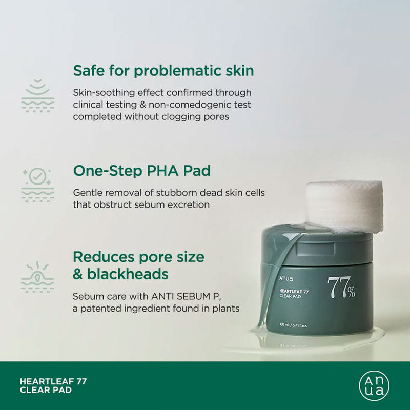 Anua Heartleaf 77% Clear Pad 150ml / 70pads