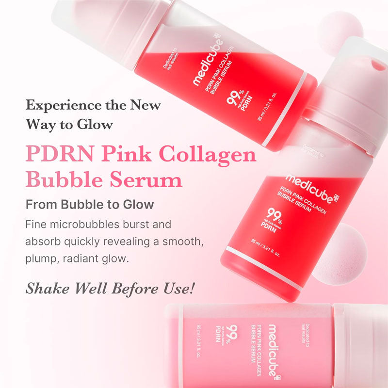 medicube PDRN Pink Collagen Bubble Serum 95ml