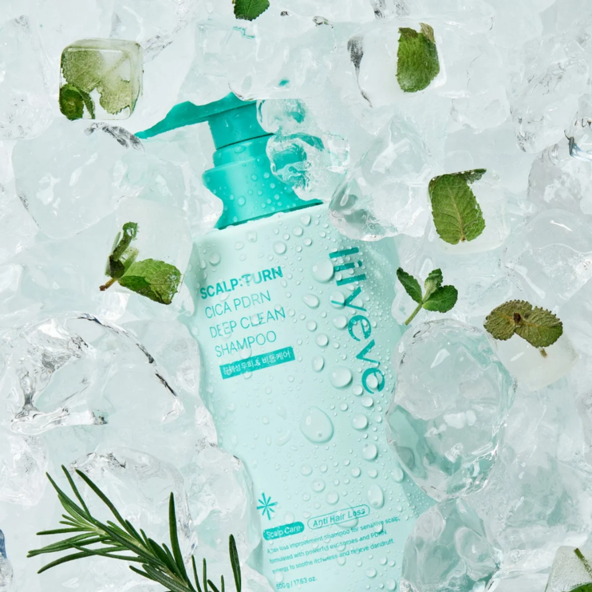 Lilyeve Scalp:Turn Cica PDRN Deep Clean Shampoo 500ml