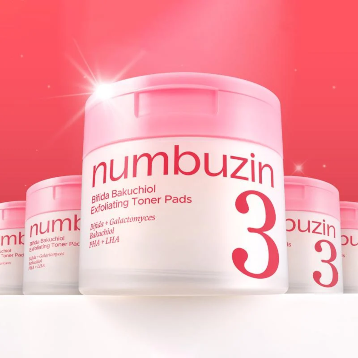Numbuzin No.3 Bifida Bakuchiol Exfoliating Toner Pads 190ml / 70 pads - PinknBlossom