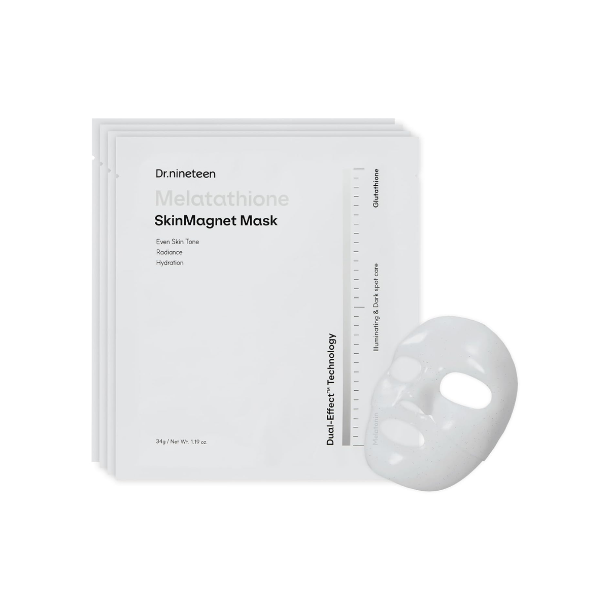 Dr.nineteen Melatathione Skin Magnet Mask 34g - PinknBlossom