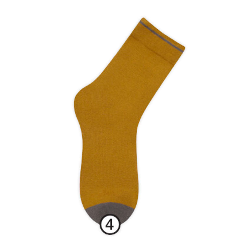 Cuff Color Quarter Socks