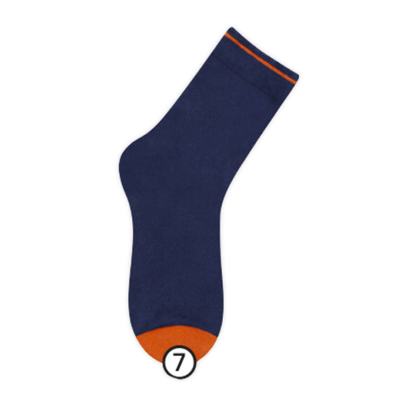 Cuff Color Quarter Socks