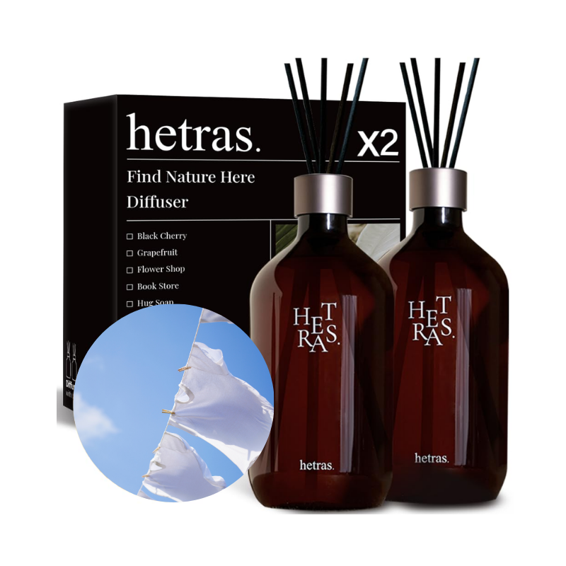 Free hetras Premium Diffuser 500ml x 2 hetras