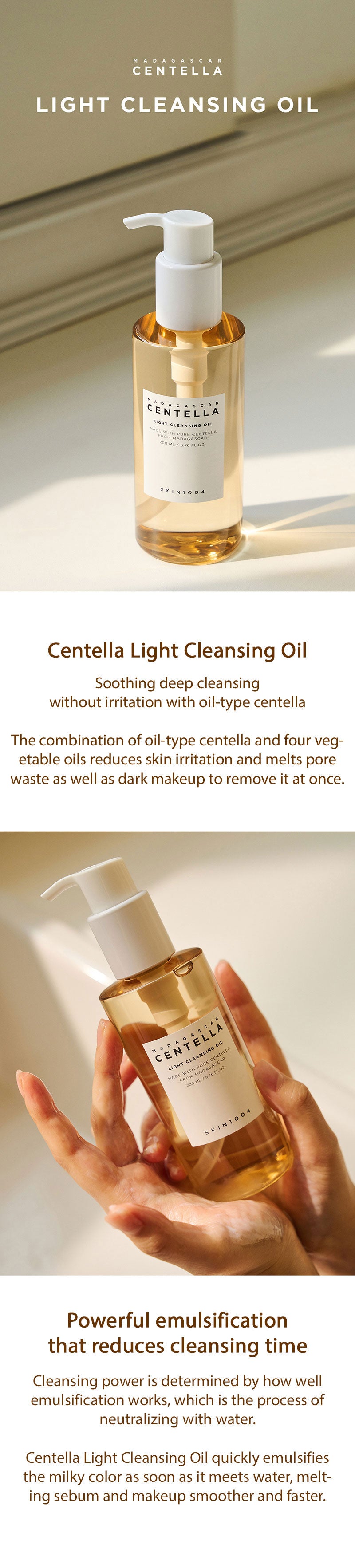Free SKIN1004 Madagascar Centella Light Cleansing Oil 200ml SKIN1004