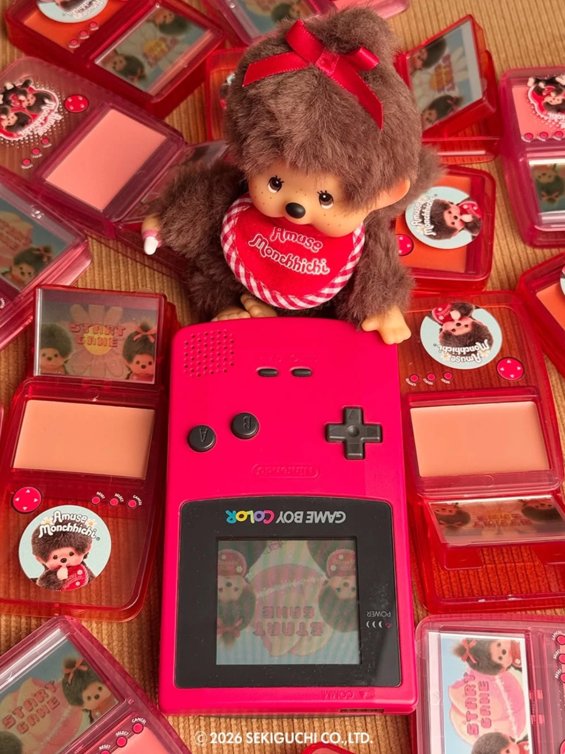 AMUSE Monchhichi Lip & Cheek Balm Duo - Peach & Fig Edition - PinknBlossom