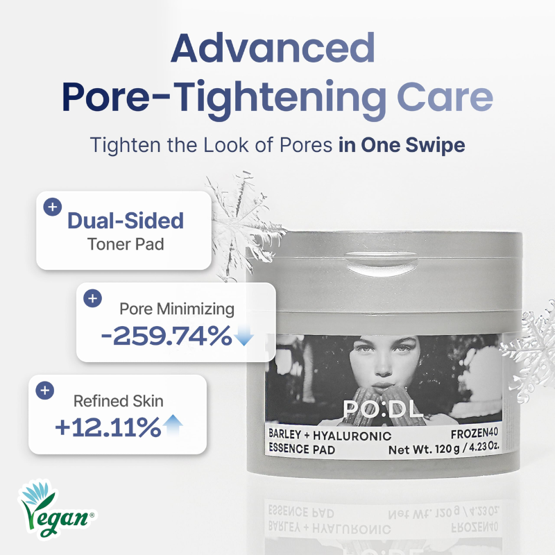 PO:DL Barley Hyaluronic Frozen40 Essence Pads 120g / 70pcs PO:DL