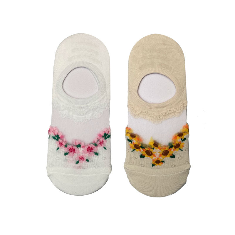 Flower Garden Seethrough Shoeliner pinknblossom