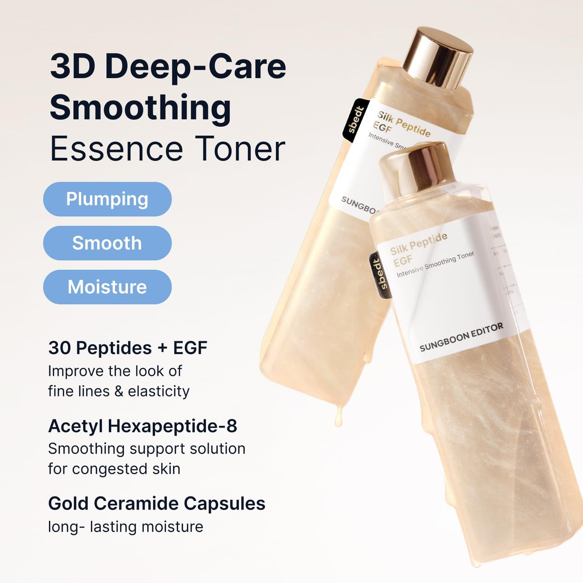 Sungboon Editor Silk Peptide EGF Intensive Smoothing Toner 30ml
