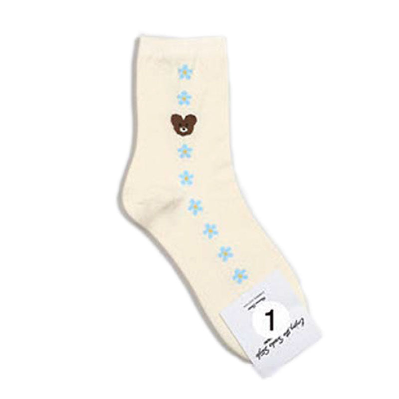 Fancy Bear Quarter Socks