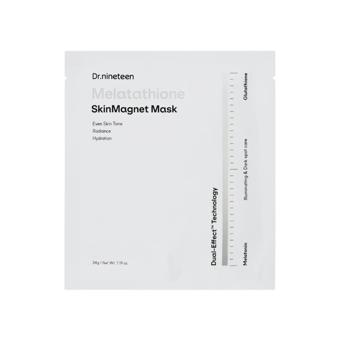 Dr.nineteen Melatathione Skin Magnet Mask 34g - PinknBlossom