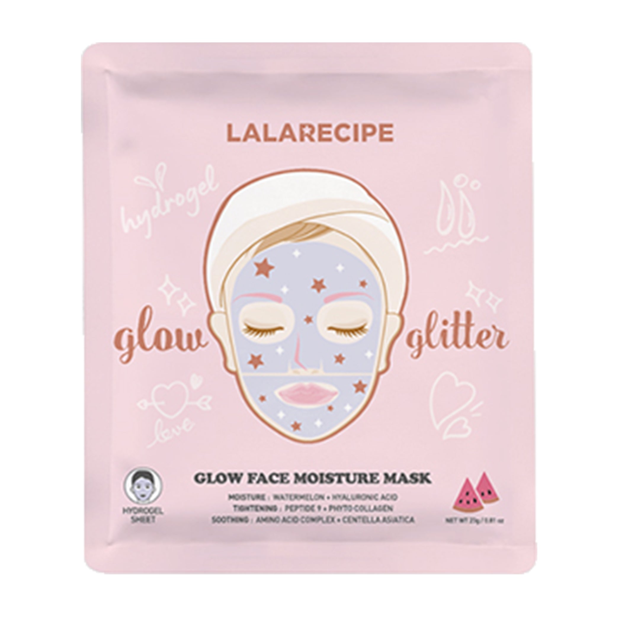 Lala Recipe Glow Face Moisture Mask 23g Lala Recipe