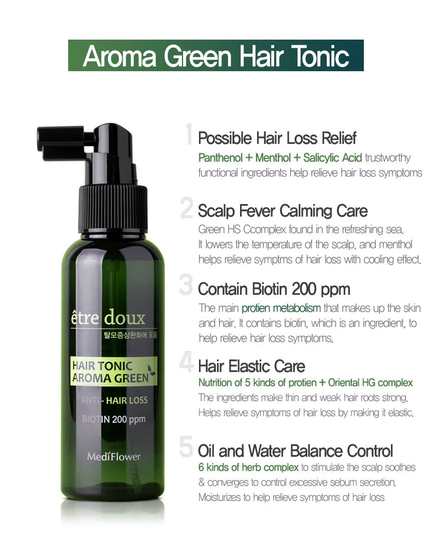 Medi Flower Etre doux Aroma Green Hair Tonic 100ml Medi Flower