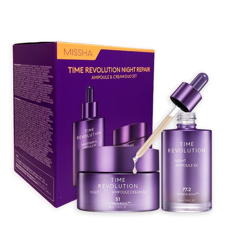 MISSHA Time Revolution Night Ampoule & Cream Duo Set