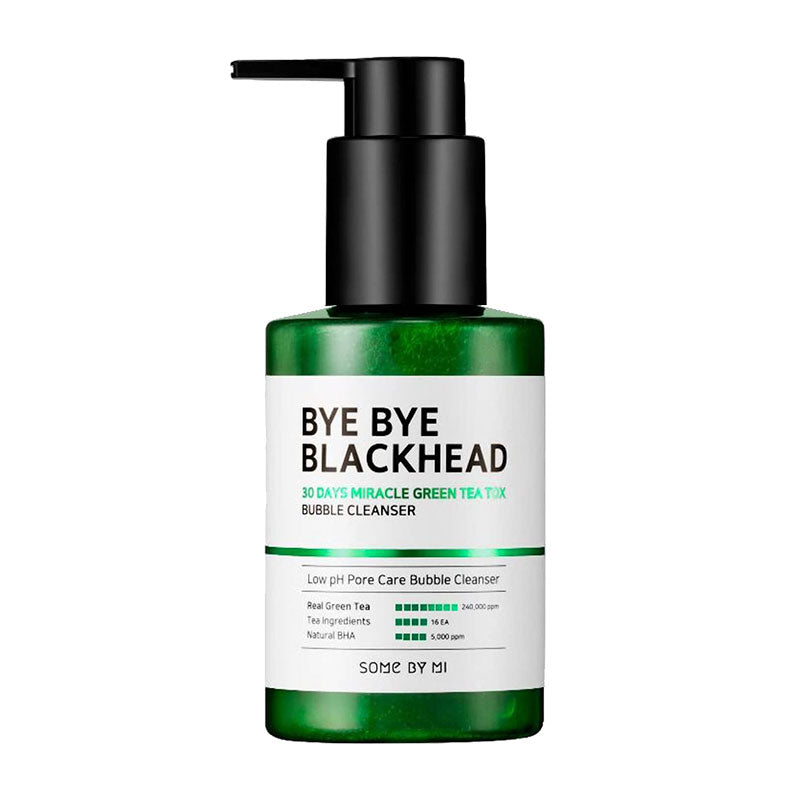 SOME BY MI Bye Bye Blackhead 30 Days Miracle Green Tea Tox Bubble Cleanser 120g SOME BY MI