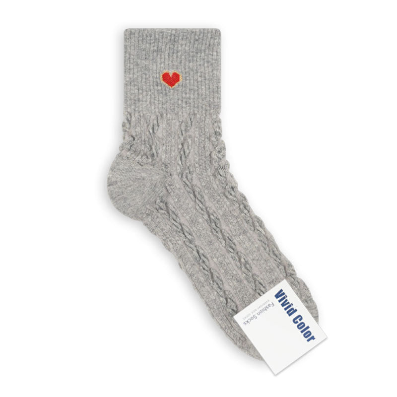 Twisted Heart Socks Vivid Socks
