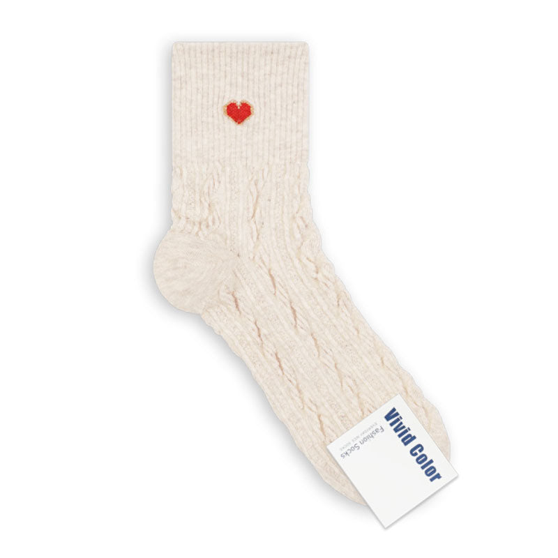 Twisted Heart Socks Vivid Socks