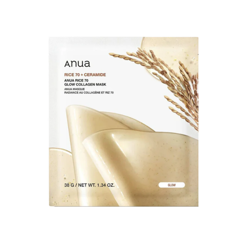 Anua Rice 70 Glow Collagen Mask 38g Anua