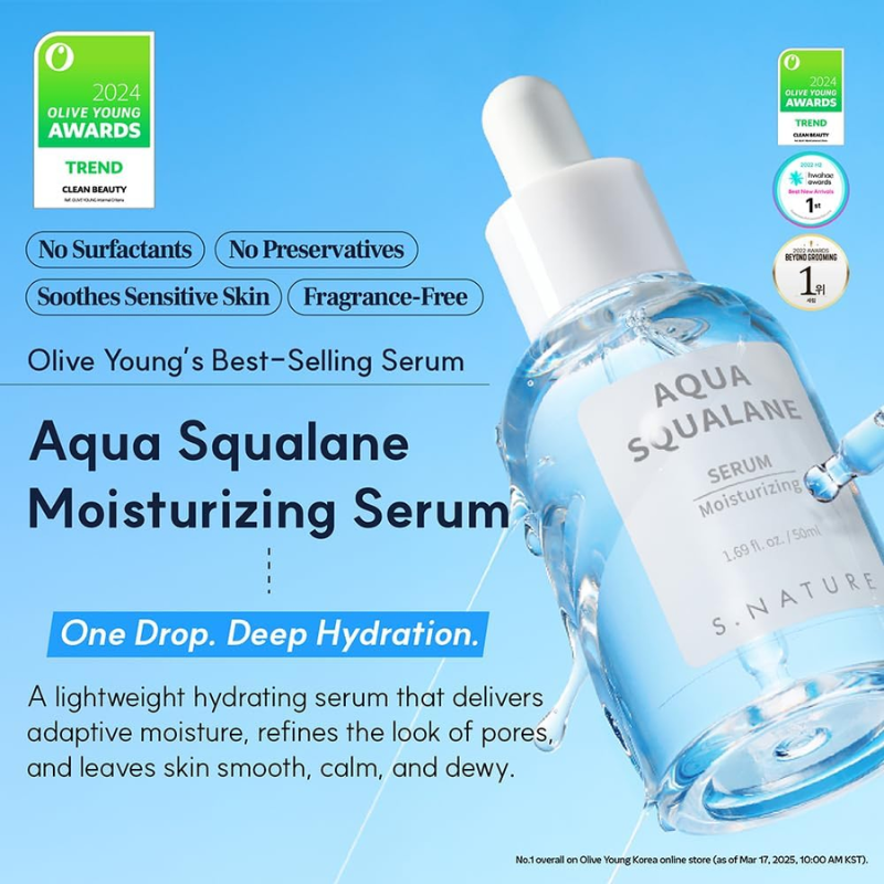 S.Nauture Aqua Squalane Serum 50ml