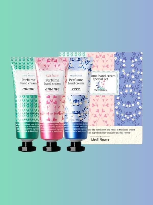 Medi Flower Perfume Three Stories Hand Cream Set 80g*3