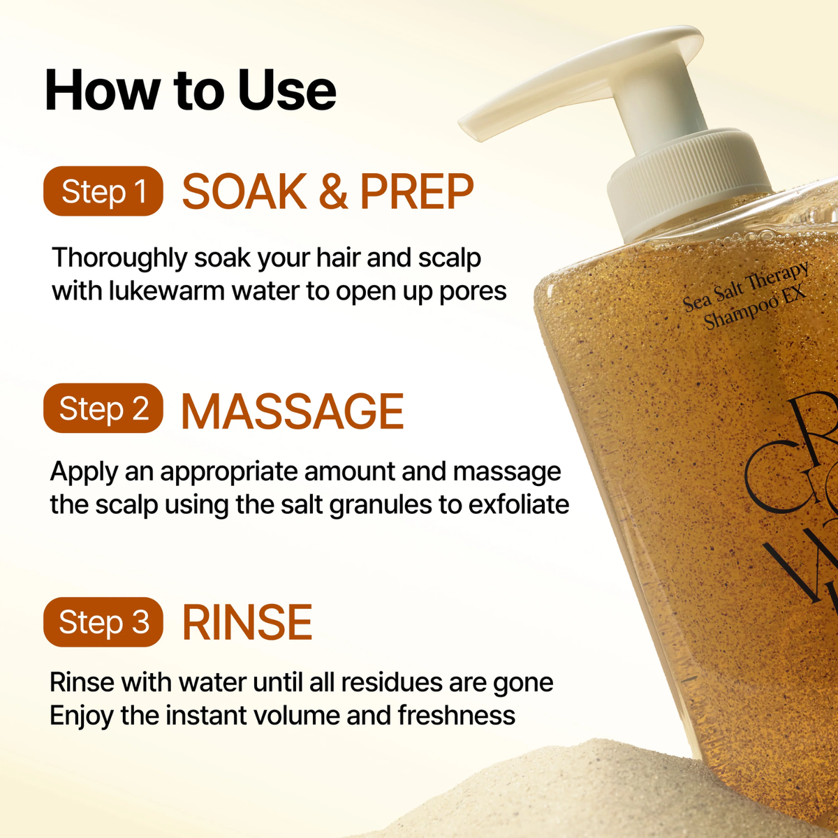 GROWUS Sea Salt Therapy Shampoo 500ml - PinknBlossom