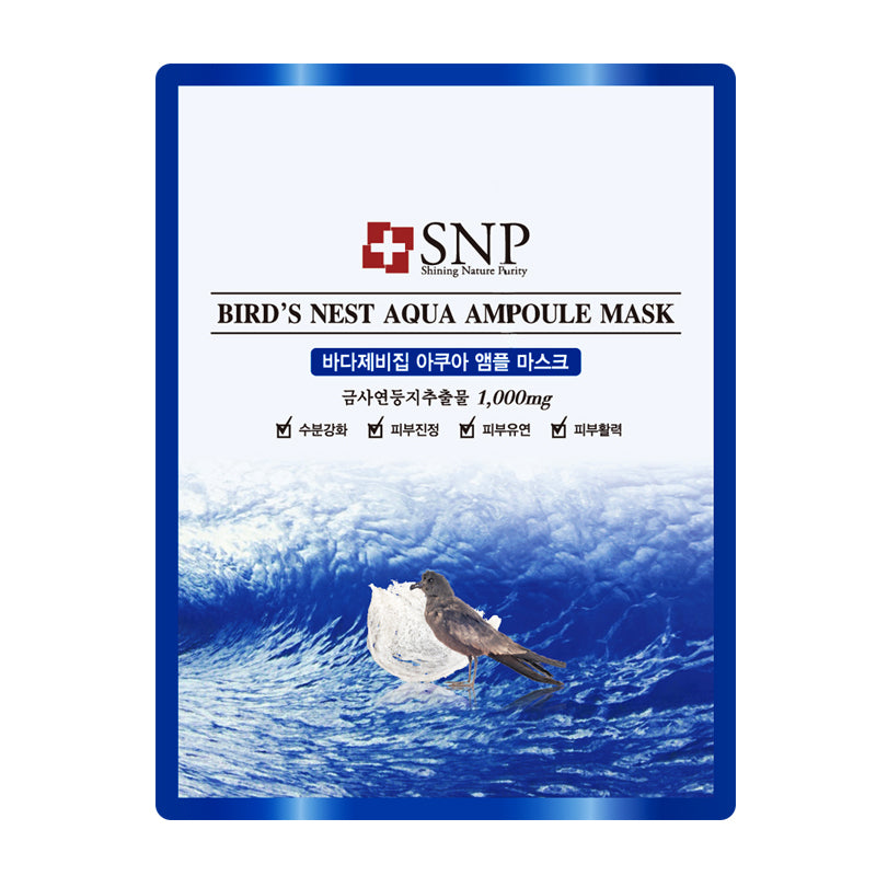 SNP Bird's Nest Aqua Ampoule Mask 25ml SNP