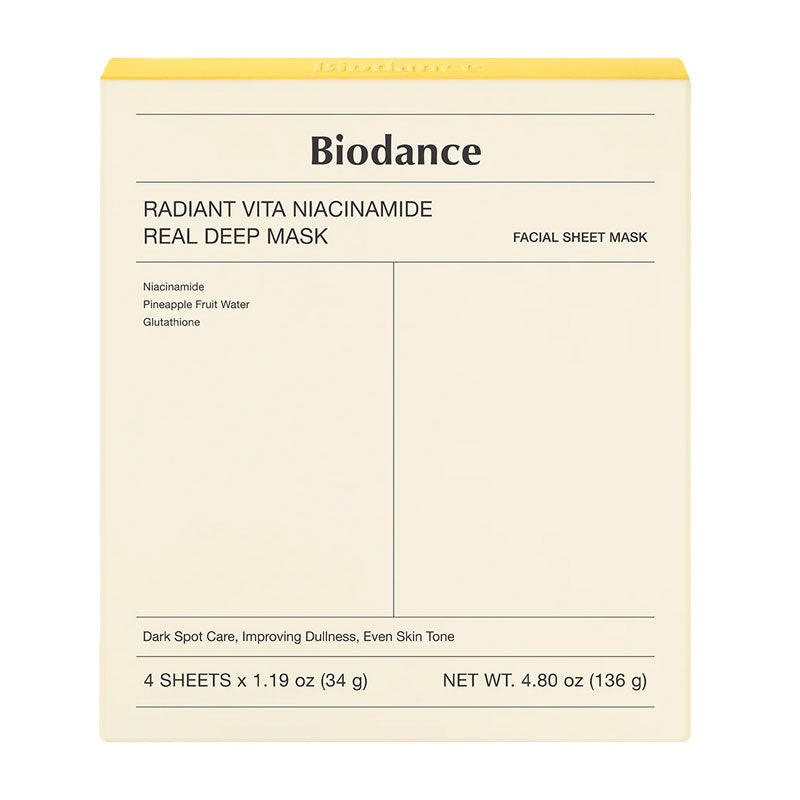 Biodance Radiant Vita Niacinamide Real Deep Mask 34g Biodance