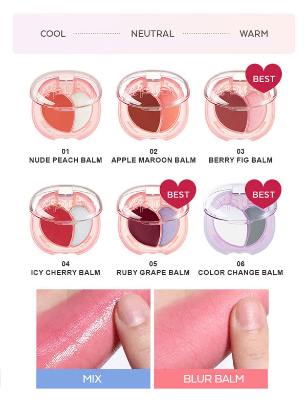 APIEU Juicy-Pang Mood Blending Lip & Cheek Balm 2.3g APIEU