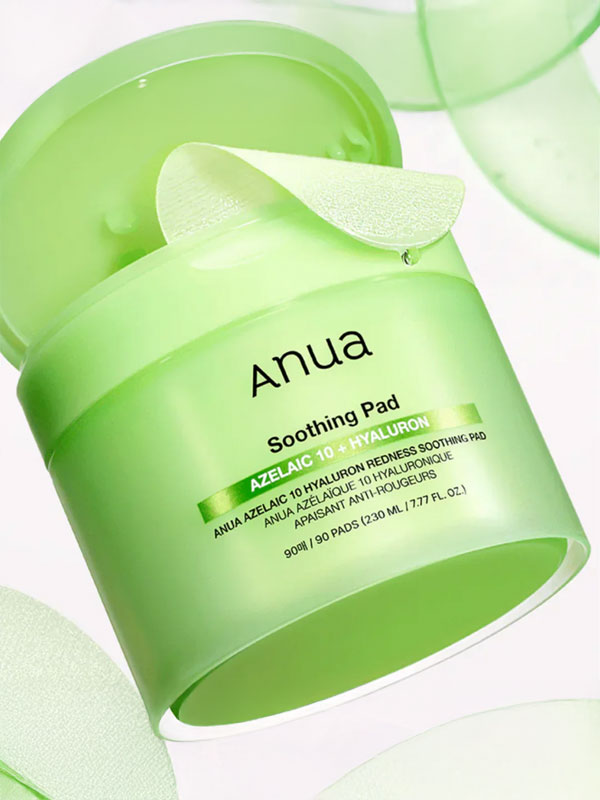 Anua Azelaic acid 10 Hyaluron Redness Soothing Pad 230ml / 90pads