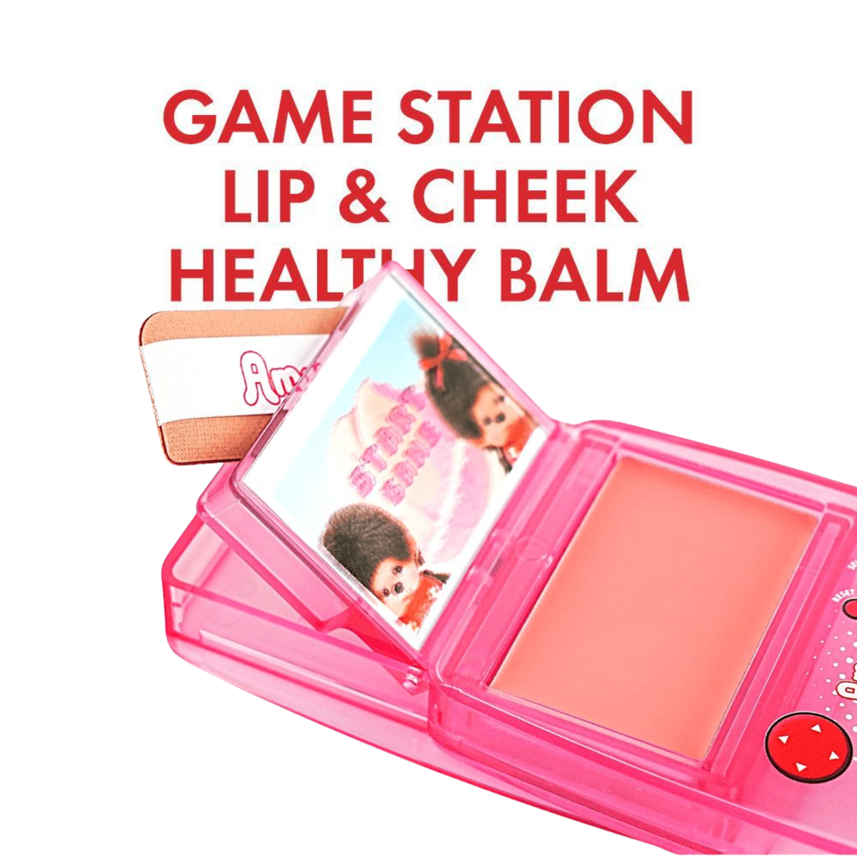 Amuse Game Station Lip & Cheek Healthy Balm [Monchhichi Limited Edition]