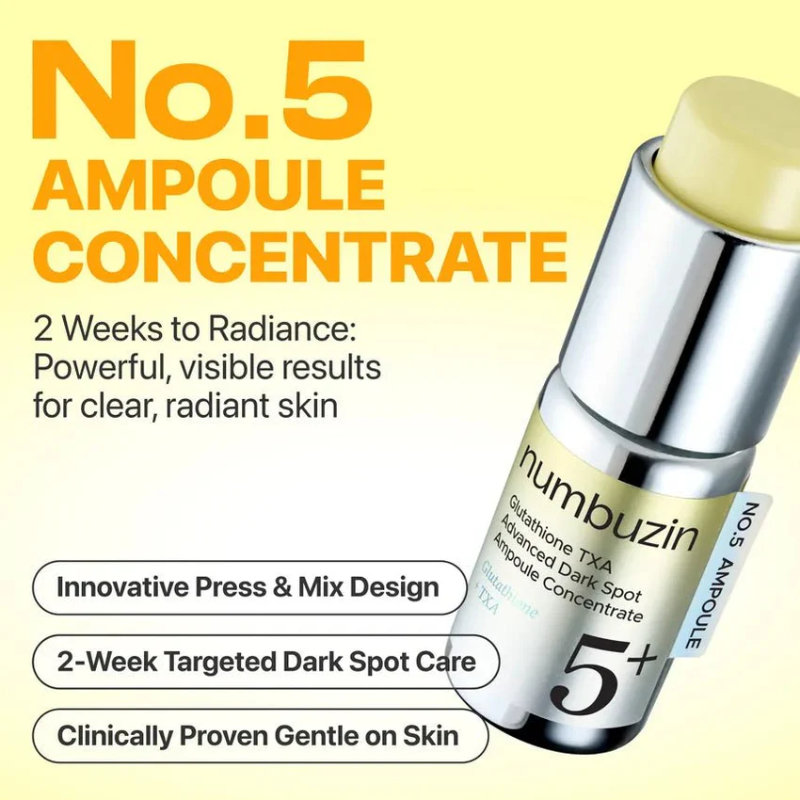 numbuzin No.5 Glutathione100 x TXA10 Advanced Dark Spot Ampoule Concentrate 10g