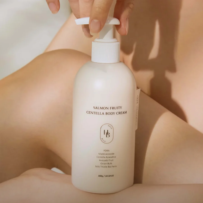 HEVEBLUE Salmon Fruity Centella Body Cream 300g