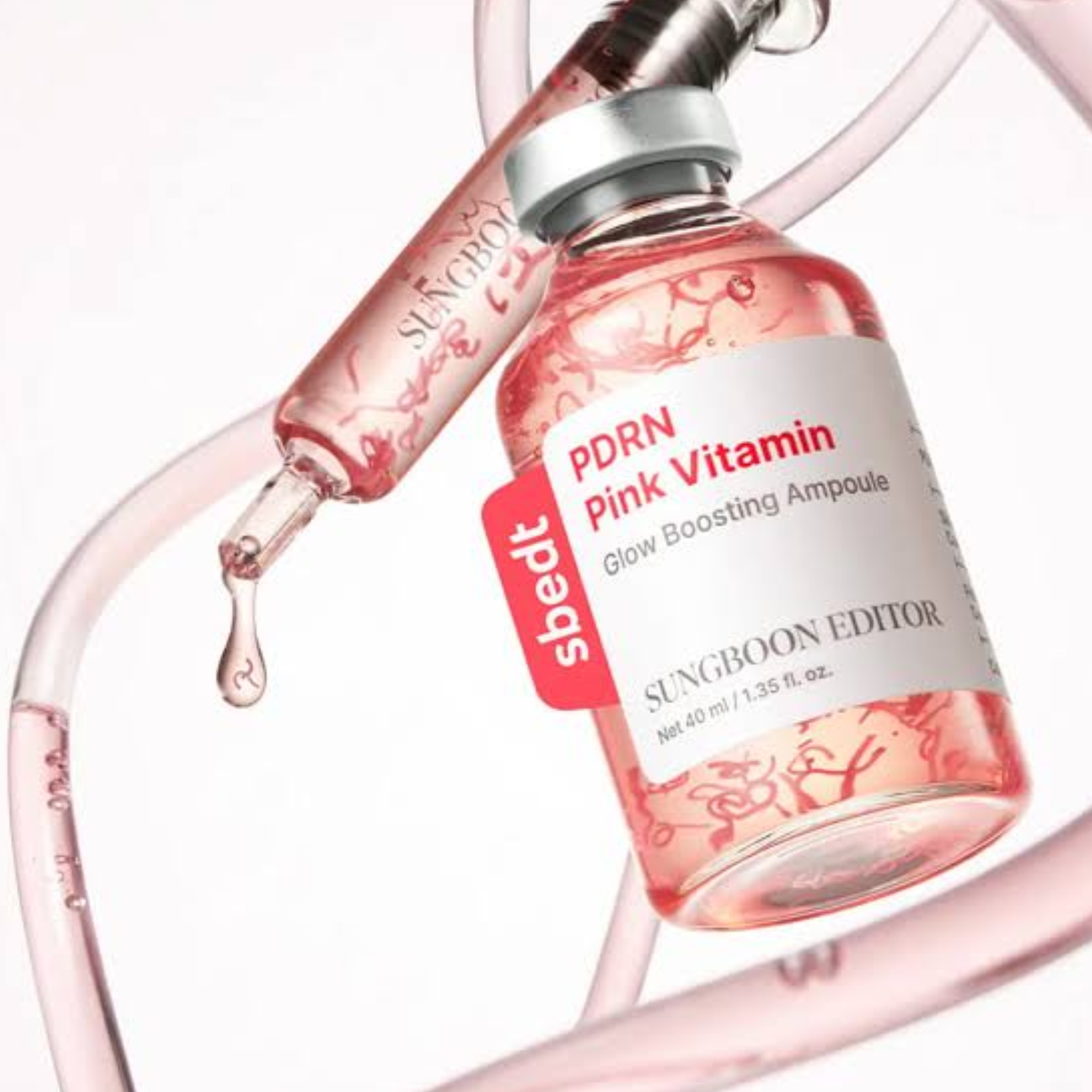 Sungboon Editor PDRN Pink Vitamin Glow Boosting Ampoule 40ml