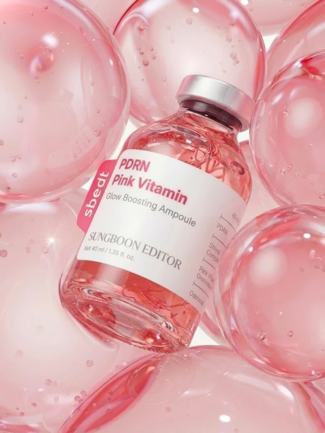 Sungboon Editor PDRN Pink Vitamin Glow Boosting Ampoule 40ml