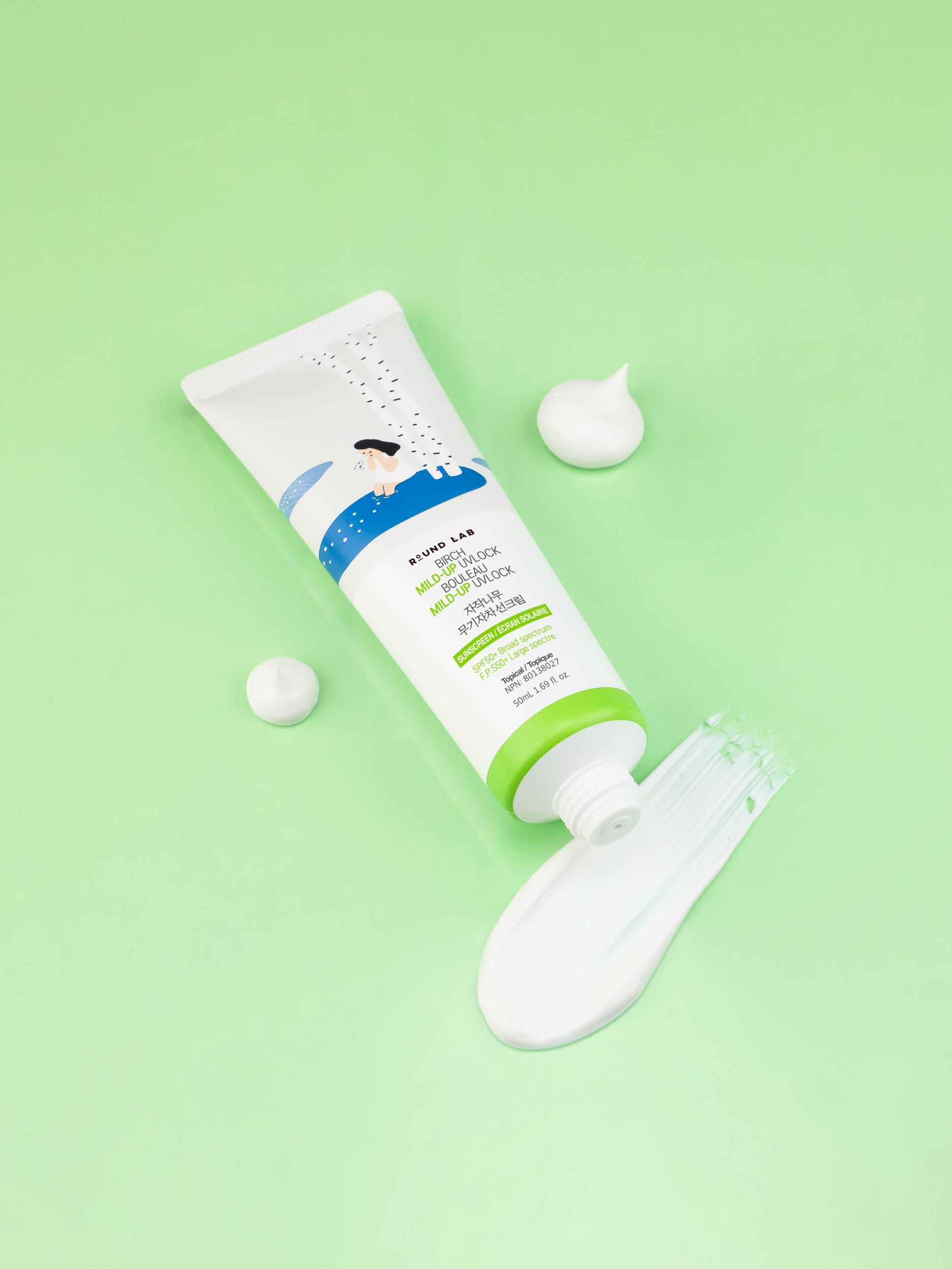 Round Lab Birch Mild-Up UVLOCK Sunscreen SPF50+50ml Round Lab